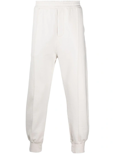 Prada Straight-leg Cotton Trousers In Neutrals