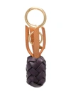 SEE BY CHLOÉ WOVEN PINEAPPLE KEYRING
