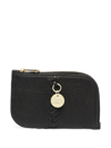 SEE BY CHLOÉ LOGO PLAQUE LEATHER WALLET