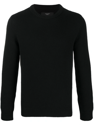 Amiri Crew-neck Cashmere Jumper In Black