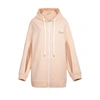 Marni Logo-embroidered Oversized Zip-up Hoodie In Antique Rose