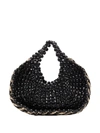 ARANAZ TWO-TONE BEADED TOTE BAG