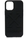 Off-white Raised Arrows Logo Iphone 12 Mini Case In Black