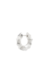 All Blues Almost Sterling Silver Single Hoop Earring In Silver