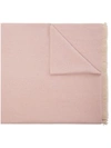 Valentino Pink Vlogo Signature Cashmere Shawl In Pink