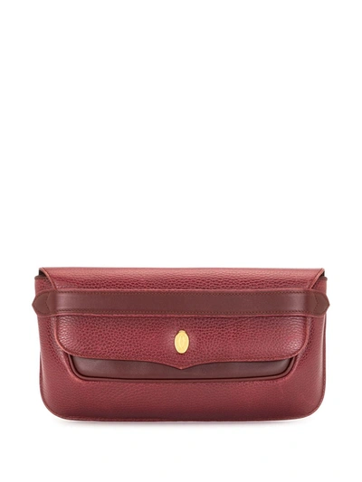 Pre-owned Cartier Must De  Clutch Bag In Red
