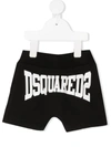 DSQUARED2 LOGO-PRINT TRACK SHORTS