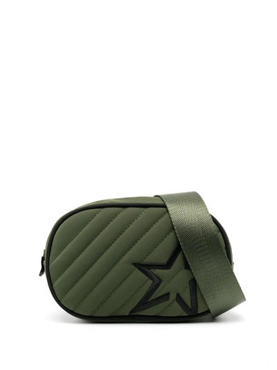 Perfect Moment Logo-embroidered Quilted Belt Bag In Green