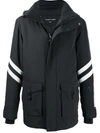 PERFECT MOMENT SIDE STRIPE DETAIL HOODED JACKET