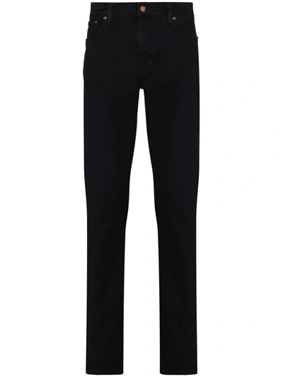 Nudie Jeans Lean Dean Jeans In Black