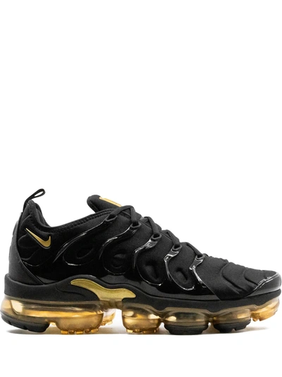 Nike Men's Air Vapormax Plus Running Trainers From Finish Line In Black/metallic Gold