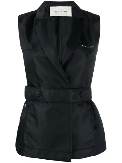 Alyx Belted Tailored Waistcoat In Black