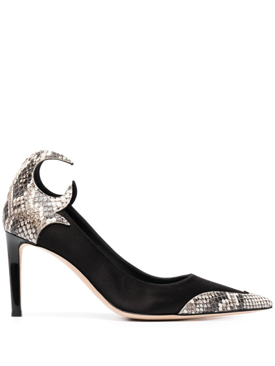 Giuseppe Zanotti Snakeskin Detail Pumps In Black