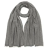 Antra Designs Zigzag Scarf Slate Grey & Ivory In Zigzag