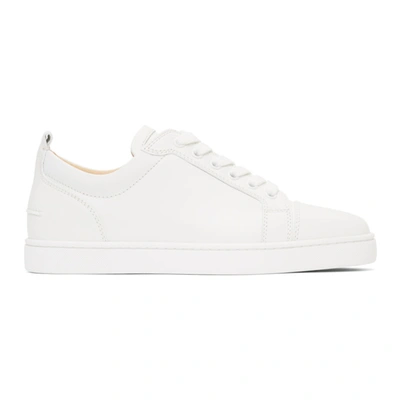 Christian Louboutin White Louis Junior Sneakers In Wh01 White