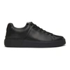 Balmain B Court Sneakers Flat Sole Round Toe In Black