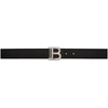 Balmain Black Leather B Belt