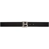 Balmain Logo-plaque Buckled Belt In Black