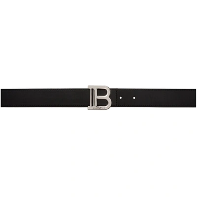 Balmain B Logo Buckle Belt In Black