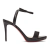 CHRISTIAN LOUBOUTIN BLACK LOUBI QUEEN 100 HEELED SANDALS