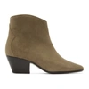 Isabel Marant Taupe Dacken Ankle Boots In 50ta Taupe