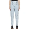 Isabel Marant Dilali Cropped Straight-leg Jeans In Light Blue