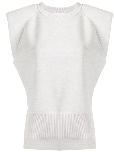 Jonathan Simkhai Collins Knit Top In Grey