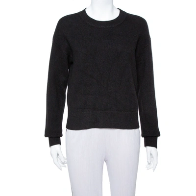 Pre-owned Dior Black Cashmere J'a 8 Crewneck Sweater S