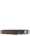 BURBERRY REVERSIBLE CHECK BELT