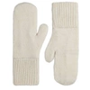 Alpaca Loca Knitted Mittens Off White Alpaca Wool In White