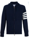 THOM BROWNE KNITTED ZIP HOODIE,MKT002A0001111512487