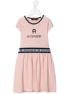 AIGNER LOGO A-LINE T-SHIRT DRESS