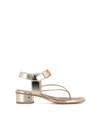 Laurence Dacade Bosphore Metallic Leather Sandals In Gold