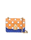 MOSCHINO POLKA DOTS SHOULDER BAG IN LEATHER,7465 8022 2035