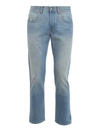 GUCCI ORGANIC COTTON JEANS IN LIGHT BLUE