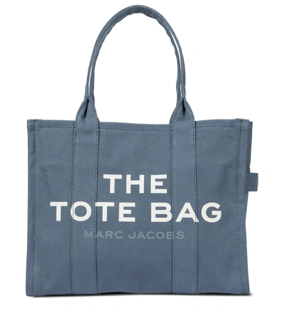 Marc Jacobs The Traveler Canvas Tote In Blu