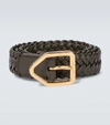 TOM FORD WOVEN LEATHER BELT,P00511568