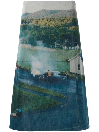 Namacheko Graphic-print Skirt In Black