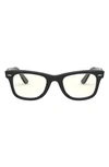 Ray Ban 0rb2140evolve 50mm Wayfarer Photochromic Sunglasses In Black