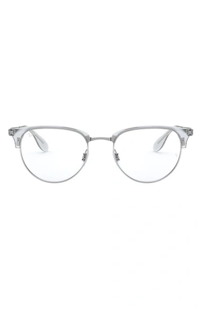 Ray Ban Phantos 51mm Optical Glasses In Silver