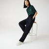 LACOSTE WOMEN'S HIGH-WAISTED FLARED WOOL BLEND PANTS - 42