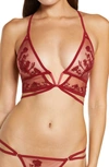 THISTLE & SPIRE MULBERRY CUTOUT BRALETTE,191235