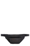 Ganni Black Recycled Tech Bum Bag In Black