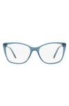Tiffany & Co 54mm Square Optical Glasses In Blue