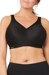 Glamorise Everyday Magiclift Wire-free Sports Bra In Black