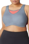 Glamorise Women's Plus Size Sport Elite Performance Camisole Bra In Grey