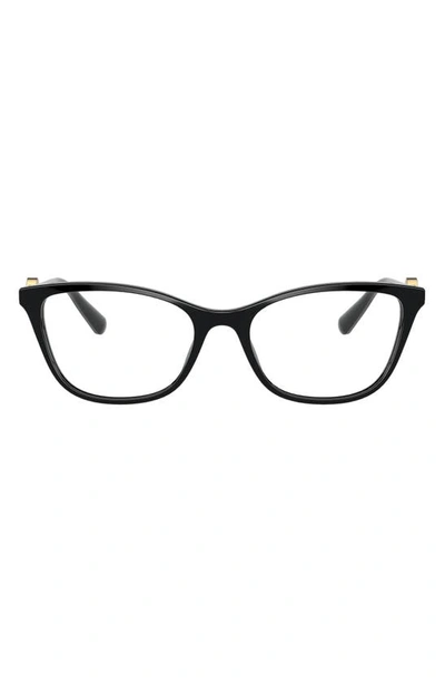 Versace Eyewear Cat-eye Glass Frames - 黑色 In Black