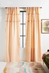 Anthropologie Tasseled Cassie Curtain By  In Pink Size 50x63