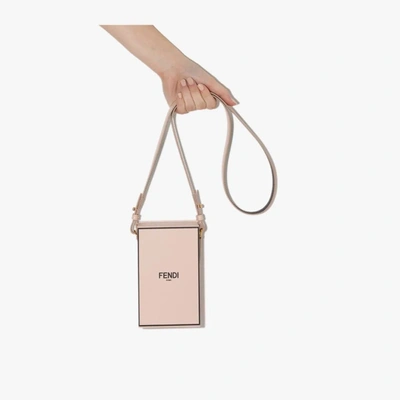 Fendi Pink Vertical Box Leather Mini Bag