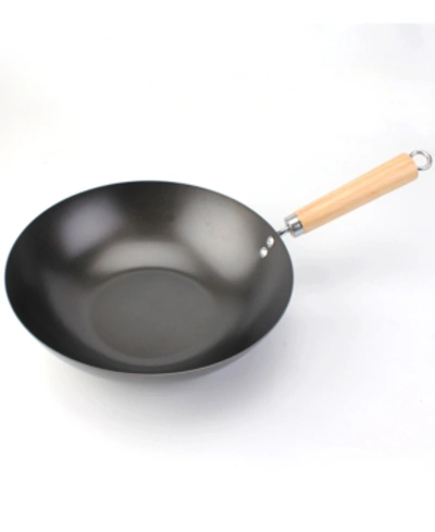Kitchen Collective Traditional Nonstick 12" Spun Wok In Wood
